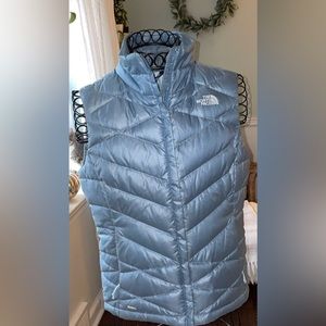 The North Face Womens Aconcagua
Down Cool Blue Vest Color: Dusty Blue Snall